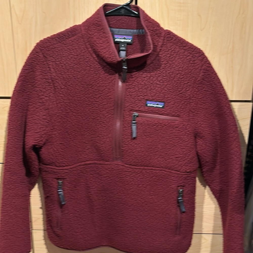 Patagonia Burgundy Pullover Fleece